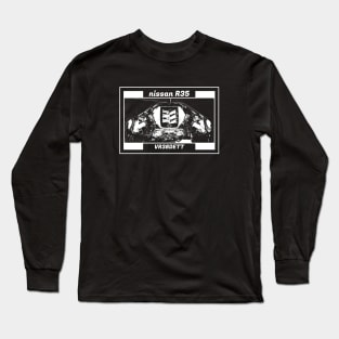 NISSAN GT-R R35 ENGINE (Black Version) Long Sleeve T-Shirt